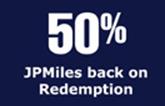 50% off JPMiles redemption