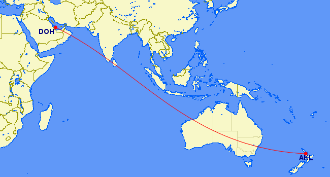 gcmap longest flight qatar